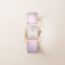 Heure H watch, Small model, 25&nbsp;mm, mauve pâle