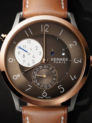 腕時計 《スリム ドゥ エルメス》 GMT 39.5&nbsp;mm, イメージ: 詳細図, crop, ビュー2の2