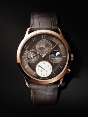 Slim d'Hermès Quantieme Perpetuel watch, 39.5&nbsp;mm