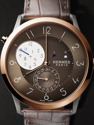 腕時計 《スリム ドゥ エルメス》 GMT 39.5&nbsp;mm, イメージ: 詳細図, crop, ビュー2の2