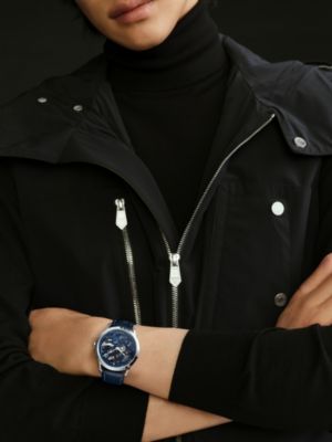 Slim d'Hermès Squelette Lune watch, 39.5&nbsp;mm, View: Worn, worn, view 2 of 4