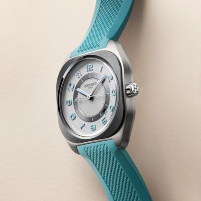 エルメス H08 42mm ターコイズ　ブルー リミテッドエディション 未使用 Blue - Hermes h08 - Hermès watches for men | Hermès USA