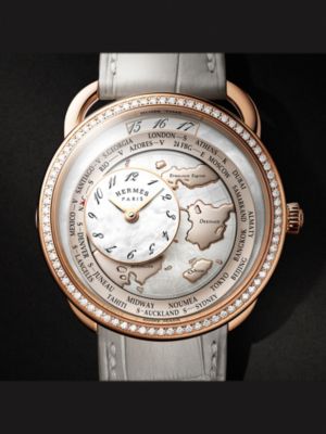 Arceau Le Temps voyageur watch, Large model, 38&nbsp;mm, View: front, front, view 3 of 3