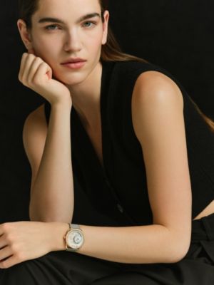 Arceau Le Temps voyageur watch, Large model, 38&nbsp;mm, View: Worn, worn, view 2 of 3
