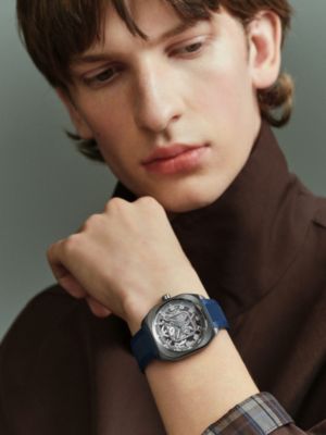 Hermès H08 Squelette watch, 42&nbsp;mm, View: Worn, worn, view 2 of 5