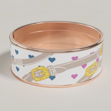 エルメス　HERMÈS ツイリー　【ブリッド・ドゥ・ガラ・ラヴ】 HERMES エルメス スカーフ ツイリー ブリッドドゥガラ ラヴ ハート 白