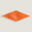 Losange, mandarine/denim