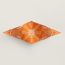 Grande Tenue losange, orange/blanc