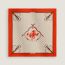 Jockey scarf 70, rouge/naturel/alezan