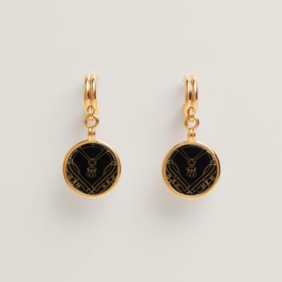 エルメス ピアス オーケリー ブラック HERMES エルメス カデナ型 ピアス 