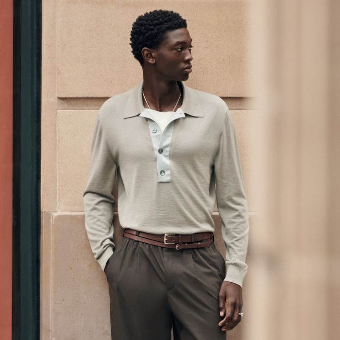 Polo shirt with pocket | Hermès Canada