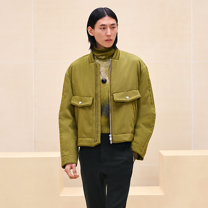 Hooded jacket with bridle detail | Hermès Macau SAR Hooded jacket with bridle detail | Hermès Macau SAR