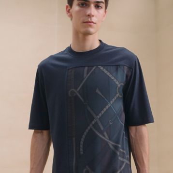 HERMES* Tシャツ Parcors Sans Faute Decadre Hermès Parcours T-Shirt – Limited Edition Black Tee | Mightychic
