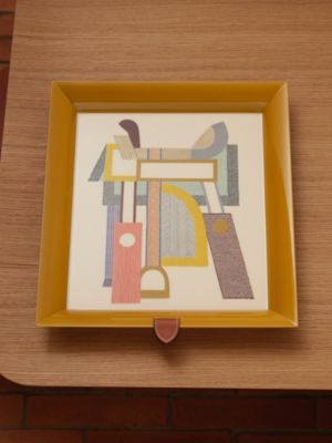 Atrium Selle de Voyage tray, small model, View: front, front, view 3 of 3