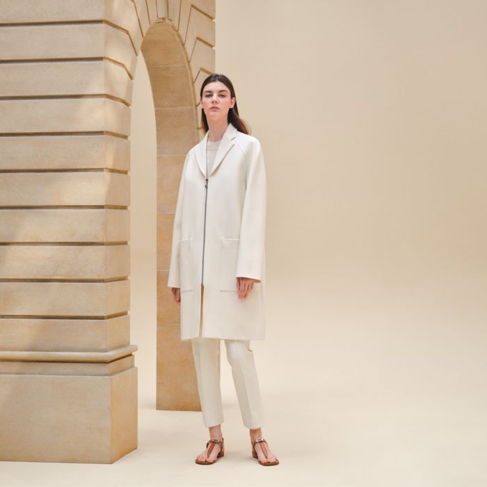 Hermès protege costume Coton Blanc ref.130371 - Joli Closet