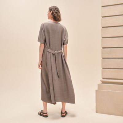 "Mosaique" belted caftan
