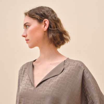 "Mosaique" belted caftan