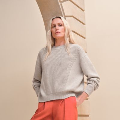 Cashmere long-sleeve sweater