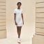 Embroidered pocket dress, blanc, no stock