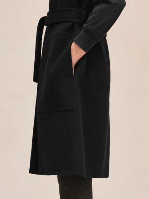 Belted cashmere long vest, View: Worn, worn, view 6 of 6