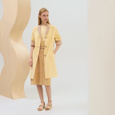 Supple cashmere coat