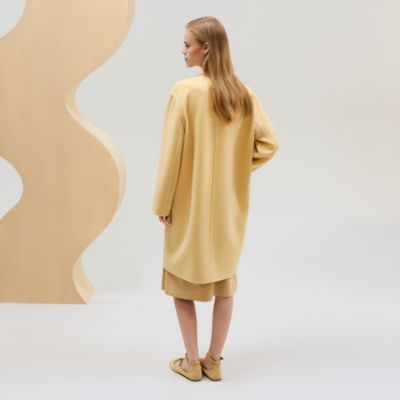 Supple cashmere coat