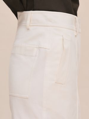 Short em sarja de algodão duplo, Exibir: Sendo usado, worn, visualizar 5 de 5