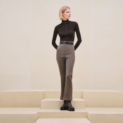 HERMESエルメスパンツ　ニット ハイウエスト HERMESエルメスパンツニット ハイウエスト