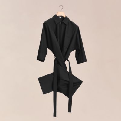 ドレス 刺繍入りポケット - ブラック | Hermès - エルメス-公式サイト