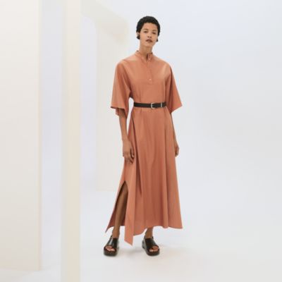 Hermes☆\"Mosaique\" prairie dress Noir _パリ発 Mosaique