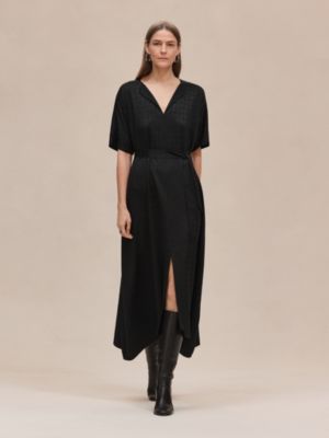 Caftan ceinturé motif «&nbsp;Mosaïque&nbsp;»
