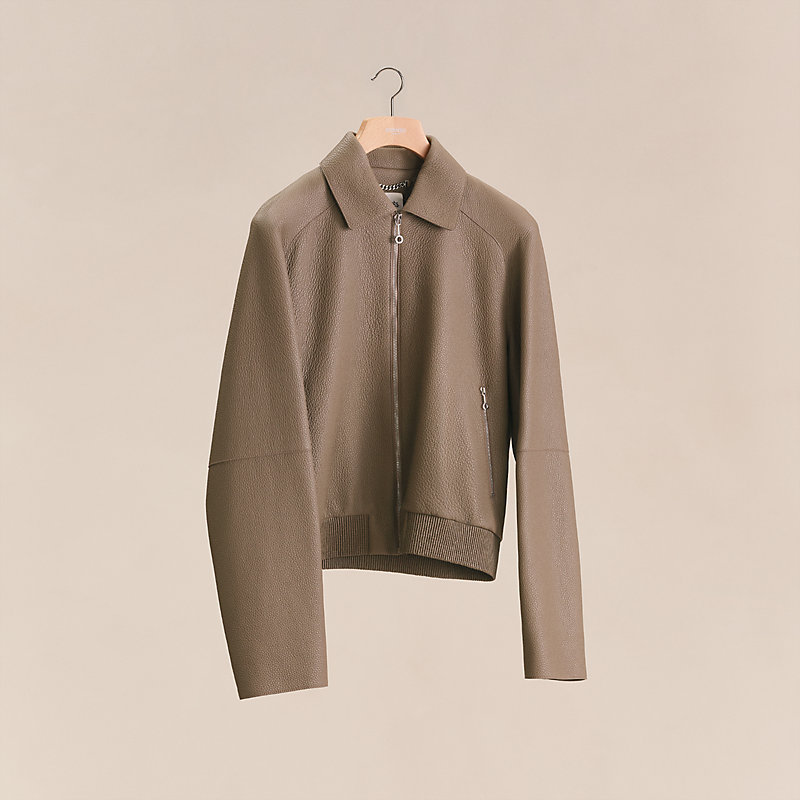 レザーショートブルゾン | Hermès - エルメス-公式サイト レザーショートブルゾン | Hermès - エルメス-公式サイト