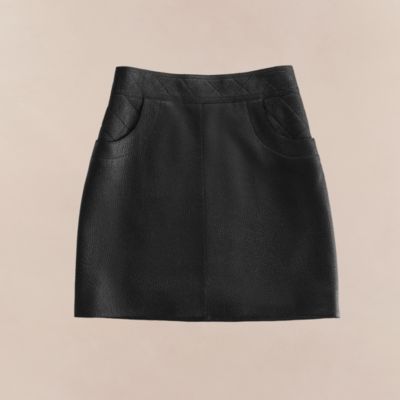 Miniskirt with quilted detail