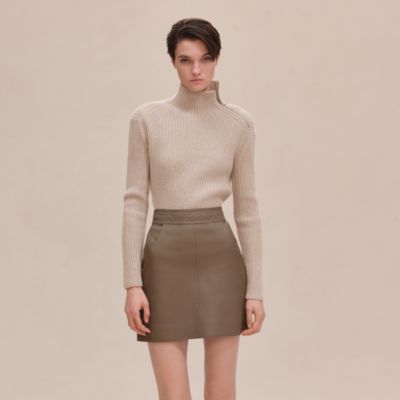 エルメス　スカート　トゴ　本革　プレタポルテ　HERMES 34 エルメス スカート トゴ 本革 プレタポルテ HERMES 34 エルメス