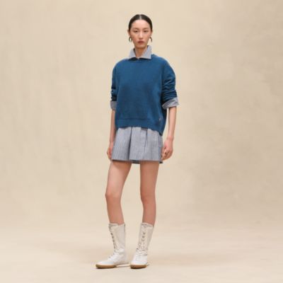 ロングスリーブニット - ブルー | Hermès - エルメス-公式サイト