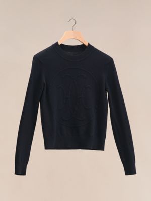 Suéter de manga comprida em cashmere "H Lift"