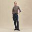 "H" long-sleeve sweater, gris/étoupe