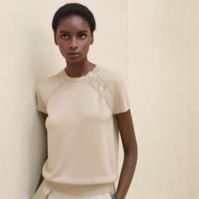 Short-sleeve cashmere sweater, View: video, view 2 of 4