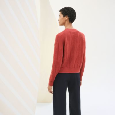"H" long-sleeve cardigan