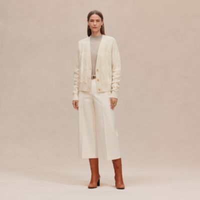 "H" long-sleeve cardigan