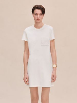 Robe droite poche brodée, Vue: Vue portée, worn, vue 3 sur 5
