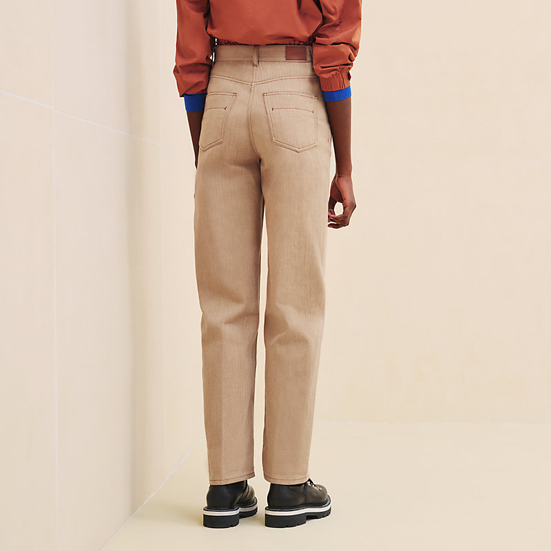 5 pocket straight leg pants | Hermès USA