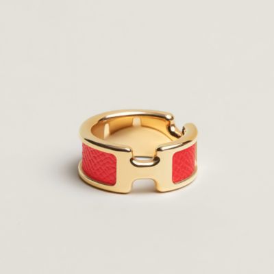 Hermes Olympe ring GM Noir Madame / Palladium hardware S | eBay