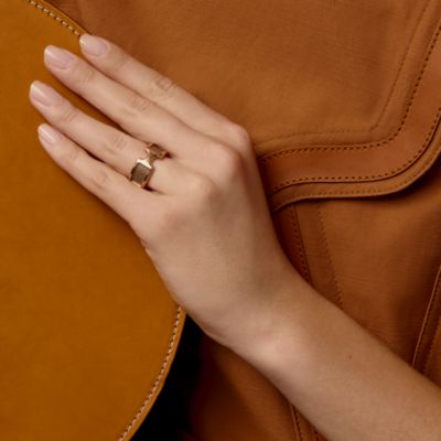 リング 《アテナ》 ドゥブル クルー - ベージュ | Hermès - エルメス