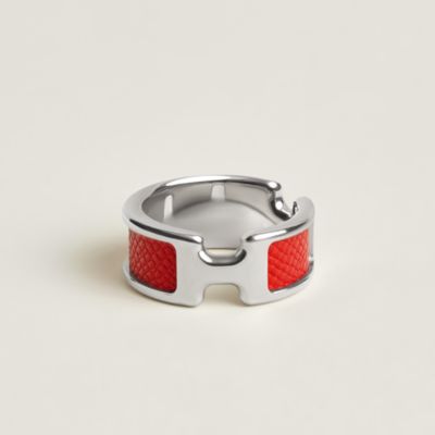 ♢HERMES♢Olympre♢GM♢ HERMES Olympe Ring Brown/Gold | Pickle