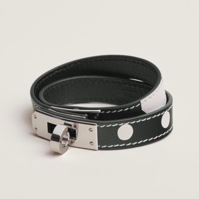 Hermes Black Clic Clac H Narrow Bracelet Cuff PM - MAISON de LUXE