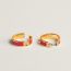 Boucles d'oreilles Olympe, rose extrême
