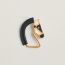 Cheval brooch, noir, no stock