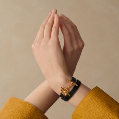 美品】エルメス クロスモチーフ バングル ブレスレット ゴールド