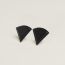 ピアス 《フォルム》 トライアングル, 黒